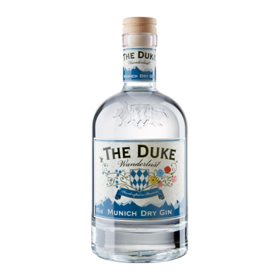 Eine Flasche Gin der Marke Duke Wanderlust