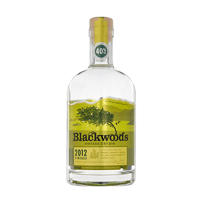 Eine Flasche Gin der Marke Blackwood’s