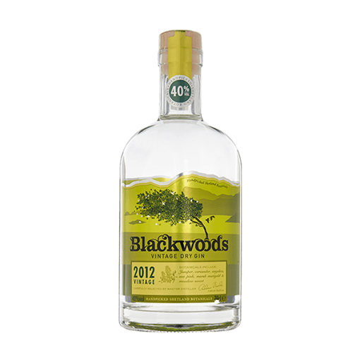 Eine Flasche Gin der Marke Blackwood’s
