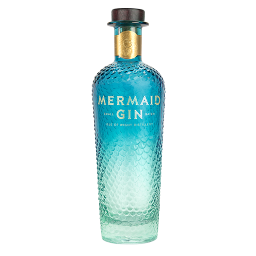 Eine Flasche Gin der Marke Mermaid