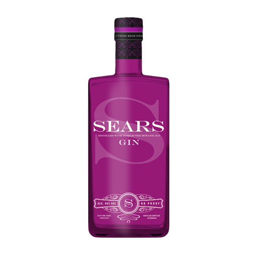 Eine Flasche Gin der Marke Sears