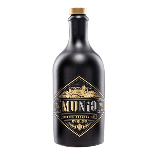 Eine Flasche Gin der Marke MUNiG