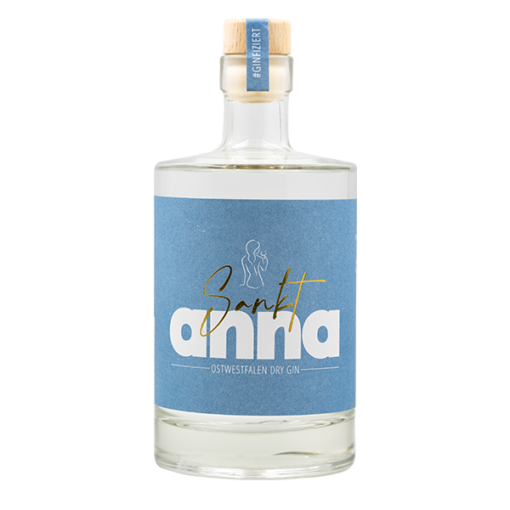 Eine Flasche des Sankt Anna Gins