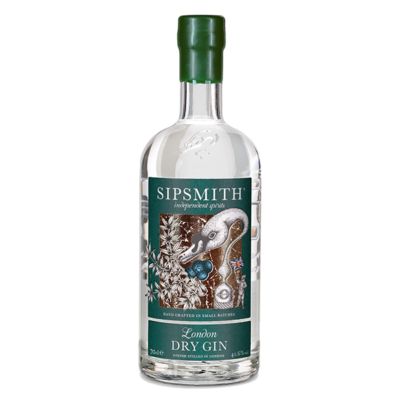 Eine Flasche Gin der Marke Sipsmith