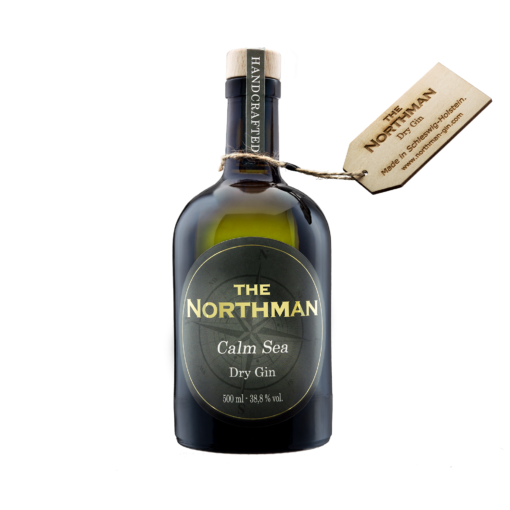 Eine Flasche Gin der Marke The Northman Gin Calm Sea