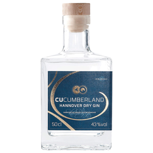 Eine Flasche Gin der Marke Cucumberland
